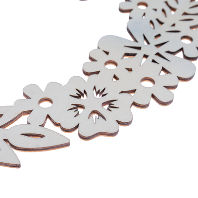 Wooden Floral Wreath image number 2