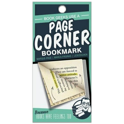 Page Corners Bookmarks: Book Geeks Green image number 1