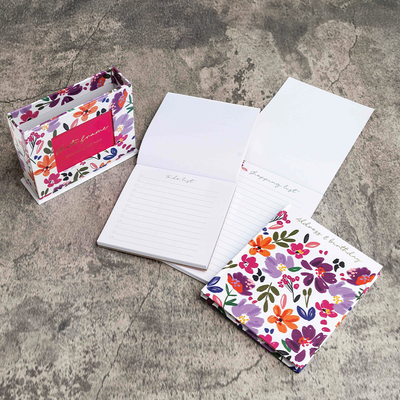Flowers Notepad Memo Box Set image number 4