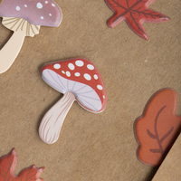Leaf Toadstool Pumpkin 3D Stickers: Pack of 15