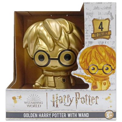 Golden Harry Potter with Wand Figure image number 1