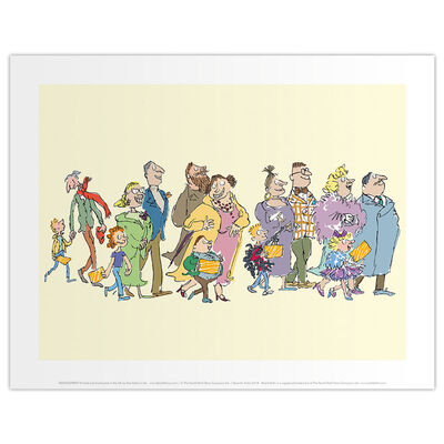 Roald Dahl Charlie and the Chocolate Factory Family Print image number 1