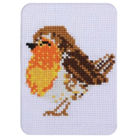 Christmas Robin Cross Stitch Card Set