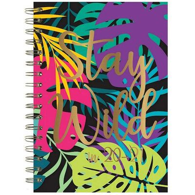 A5 Stay Wild Week to View 2020-21 Academic Diary image number 1