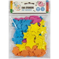 Assorted EVA Sticker Shapes: Pack of 60