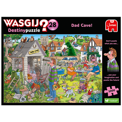 Wasgij Destiny 28 Dad Cave! 1000 Piece Jigsaw Puzzle image number 2