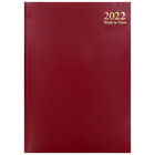 A4 Red 2022 Week to View Diary image number 1