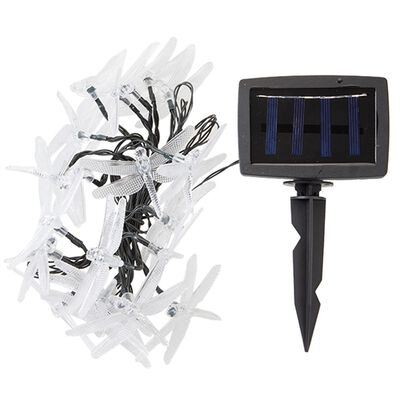 20 Led Solar Dragonfly String Lights Assorted image number 1