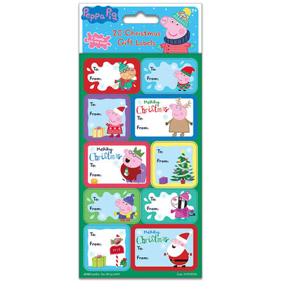 Peppa Pig Christmas Gift Labels: Pack of 20 image number 1