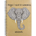 A4 Wiro Elephant Remember Lined Notebook image number 1