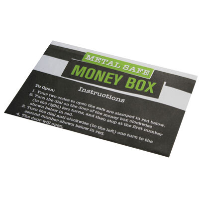 Blue Metal Safe Money Box image number 4