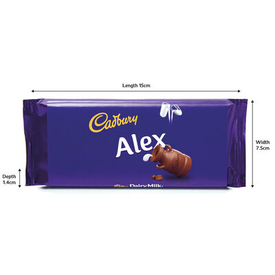 Cadbury Dairy Milk Chocolate Bar 110g - Alex image number 3