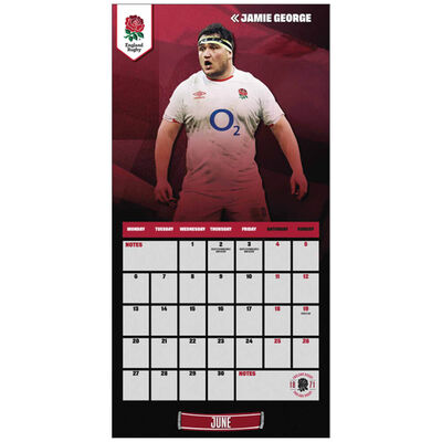 Official England Rugby Union 2022 Calendar image number 2