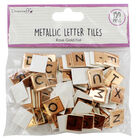 Dovecraft Essentials Metallic Letter Tiles - Rose Gold - 150 Pieces image number 1