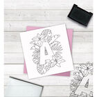 Crafters Companion Clear Acrylic Stamp - Floral Letter A image number 2