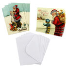8 Vintage Christmas Cards in Tin - Santa List image number 2
