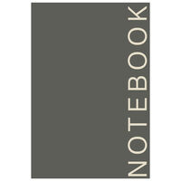 A4 Casebound Grey Notebook