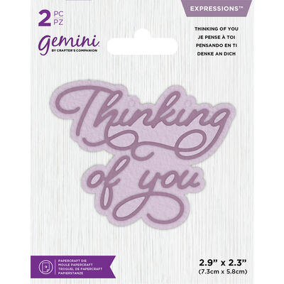 Gemini Mini Expressions Die - Thinking of You image number 1