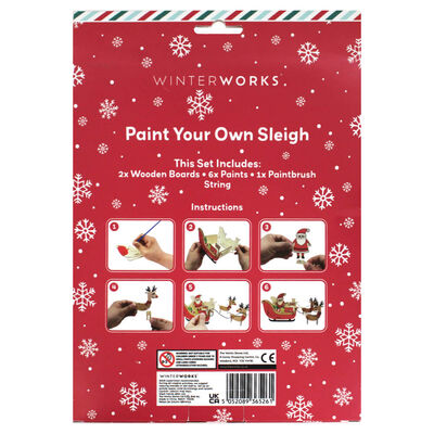 Paint Your Own Wooden Sleigh image number 2