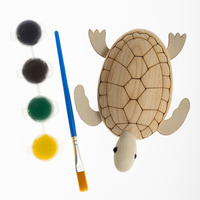 Paint Your Own Wooden Character: Turtle