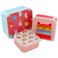 Cute Crew Snack Boxes: Pack of 3