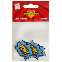 Pow! Card Toppers: Pack of 4