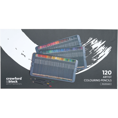 Crawford & Black 120 Artist Colouring Pencils image number 1