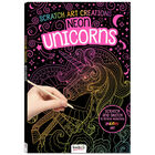 Neon Unicorns: Scratch Art Creations image number 1