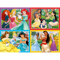 Disney Princess 4 in a Box Jigsaw Puzzles