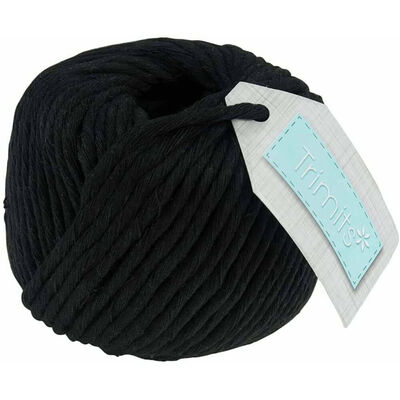 Trimits: Black Macrame Cord 50m x 4mm image number 1