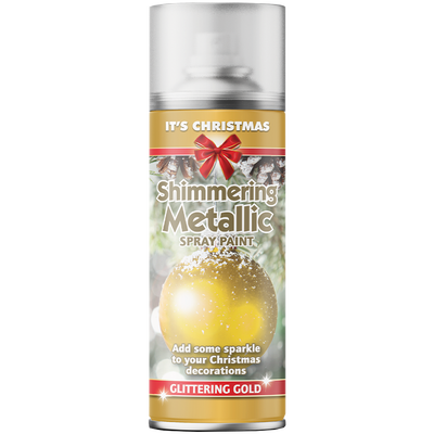 Shimmering Metallic Gold Spray Paint: 200ml image number 1
