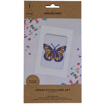 Butterfly Cross Stitch Card Set image number 1