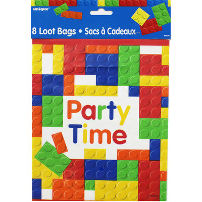 Blocks Party Time Party Bags - 8 Pack image number 1