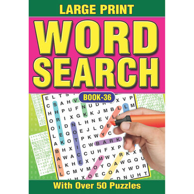 A4 Large Print Word Search: Assorted image number 4