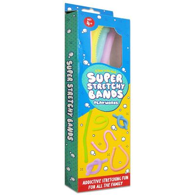 Super Stretchy Bands Fidget Toy: Pack of 6 image number 1