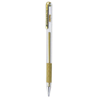 Gold Hybrid Gel Grip Pen image number 1