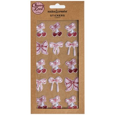 Cherry Bow Puffy Stickers: Pack of 15 image number 3