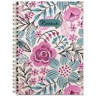 A4 Wiro Pink Floral Print Notebook image number 1