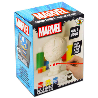 Paint Your Own Marvel Figure: Captain America image number 1