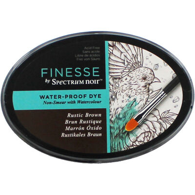 Finesse by Spectrum Noir Water Proof Dye Inkpad - Rustic Brown image number 1
