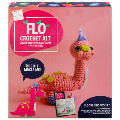 Flo The Dinosaur Crochet Kit image number 1