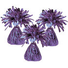 Purple Tinsel Balloon Weights: Pack of 3 image number 1