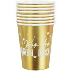 Gold Hen Do Paper Cups - 8 Pack image number 1