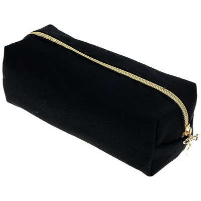 Paper Place Black Pencil Case with Gold Zip image number 2