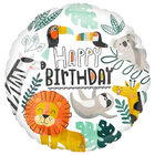 18 Inch Get Wild Happy Birthday Helium Balloon image number 1
