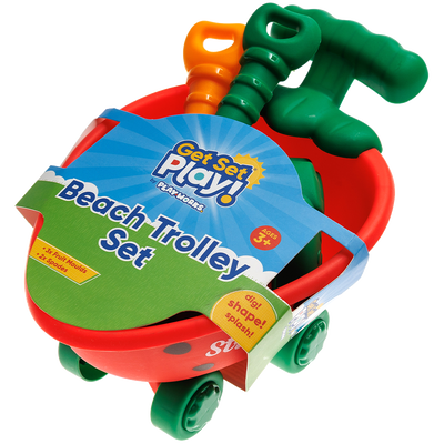 PlayWorks Get Set Play! Beach Trolley Set image number 1