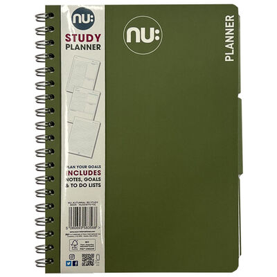 NU: B5 Study Planner Green Notebook image number 1