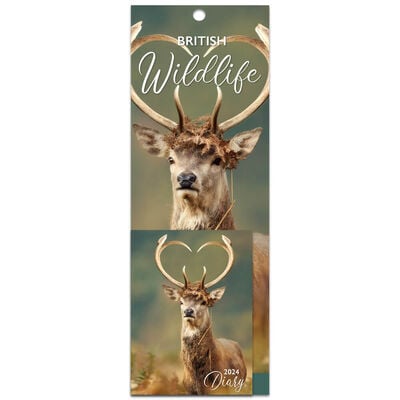 2024 Wildlife Slim Calendar and Diary Set image number 1