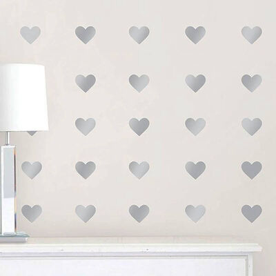 Metallic Hearts Wall Stickers image number 2