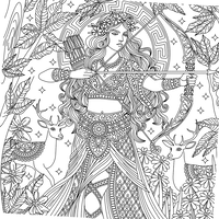 Goddess: Mindful Colouring